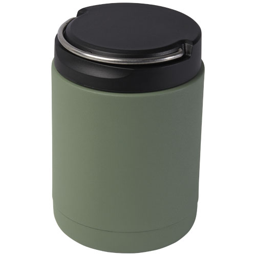 Bocal à déjeuner promotionnel 500 ml inox recyclé Doveron Vert bruyère